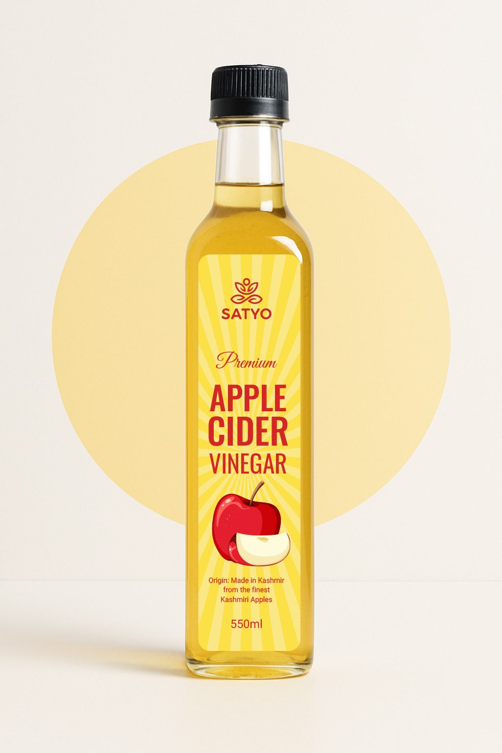 SATYO Premium Kashmiri Apple Cider Vinegar (High Mother Content)